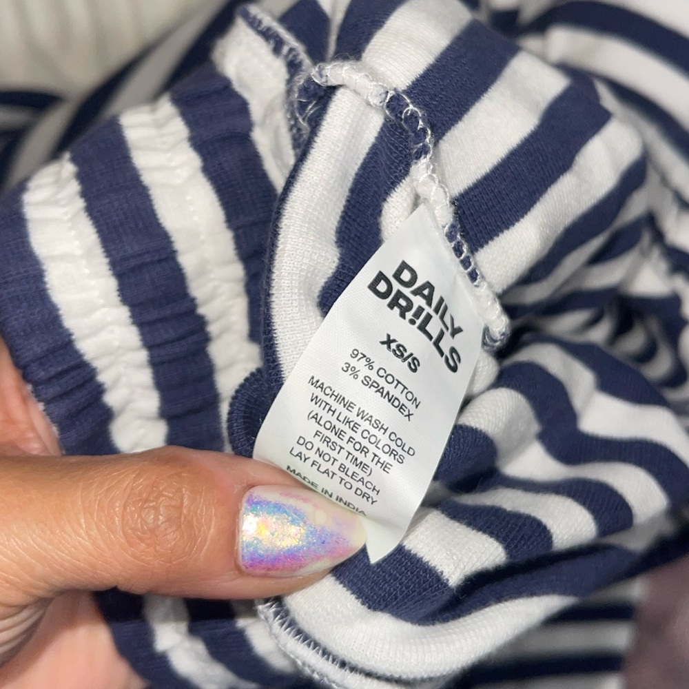 Daily Drills Black and White Striped Crewneck Sweater - Picture 10 of 10